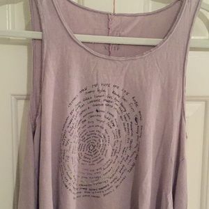 Free People lavender tank XS